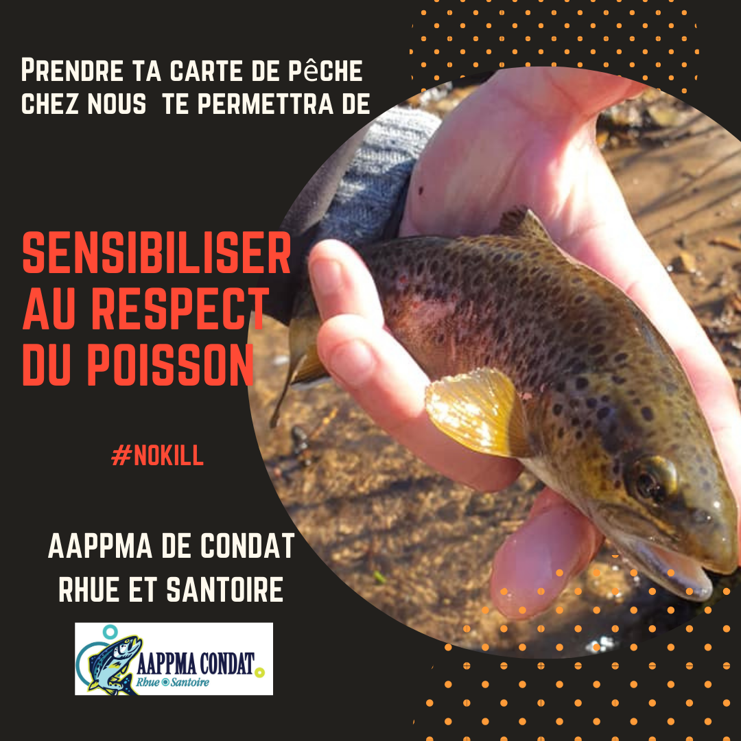 sensibilisation à la protection du milieu par AAPPMA de Condat - Rhue et Santoire dans le Cantal