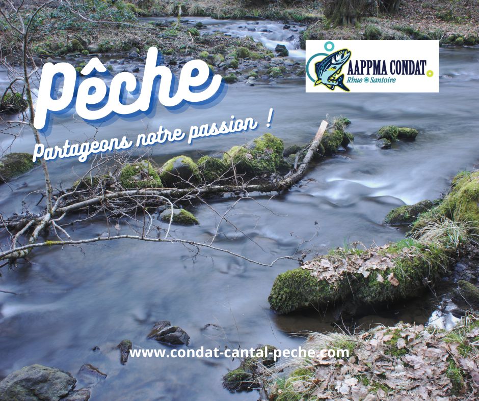 pêche dans le cantal avec fortes chaleur sur Condat