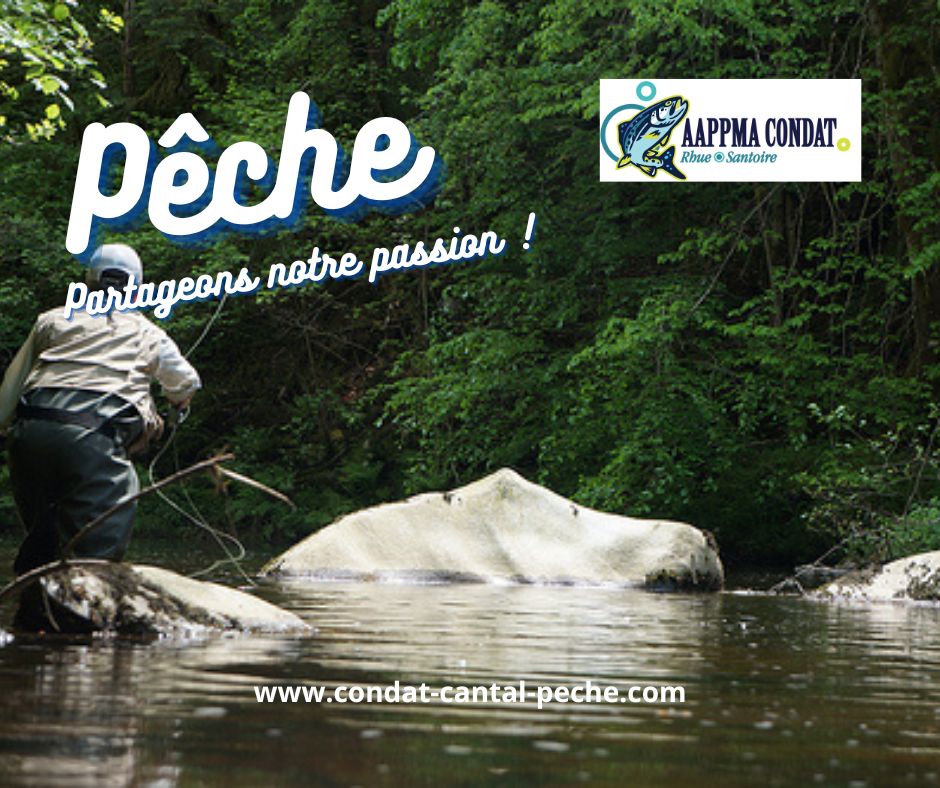 pêcher des poissons sauvages en auvergne avec AAPPMA de Condat